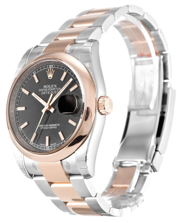 Rolex Replica Datejust 36mm Black Dial 116201 Luxury Automatic Watch for Men - Image 2