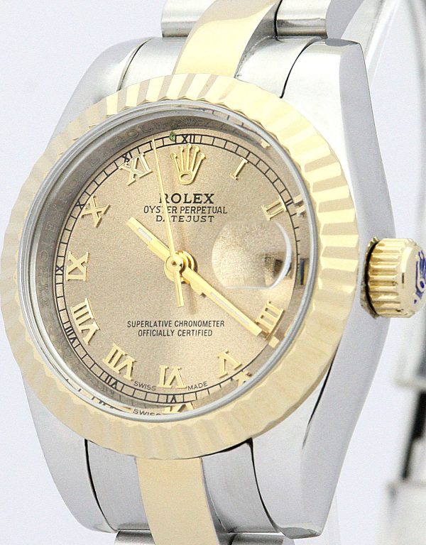 Rolex Lady-Datejust Replica 26mm Yellow Gold Dial 179163 Luxury Women's Automatic Watch - Image 2