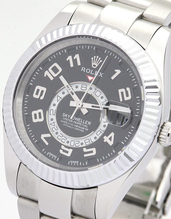 Rolex Sky-Dweller Replica 42mm Black Dial 326938 Luxury Men's Watch - Image 2