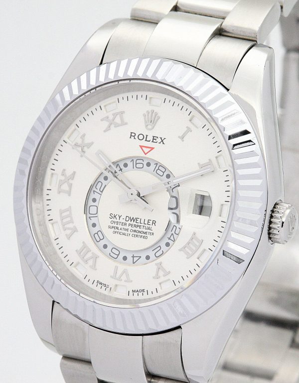 Rolex Sky-Dweller Replica 42mm White Dial 326938 Luxury Men's Watch - Image 3