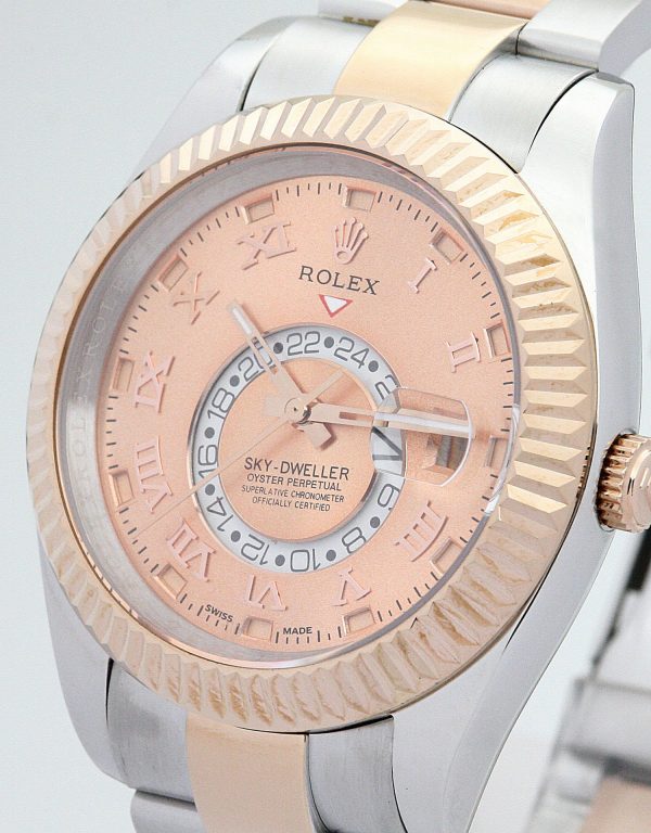 Rolex Sky-Dweller 42mm Champagne Dial Replica Luxury Automatic Watch for Men 326938-3 - Image 3
