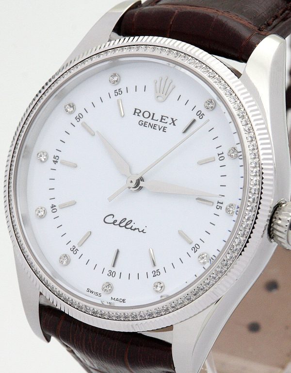 Rolex Cellini Replica 25mm White Dial Luxury Watch for Women - Image 3