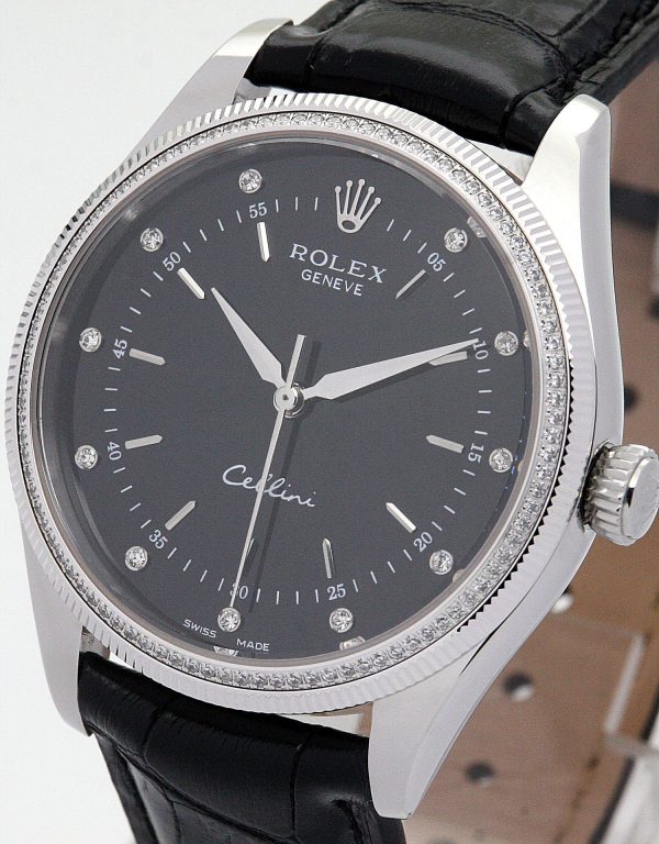 Rolex Cellini Replica 39.5mm Black Dial Luxury Watch for Men - Image 3