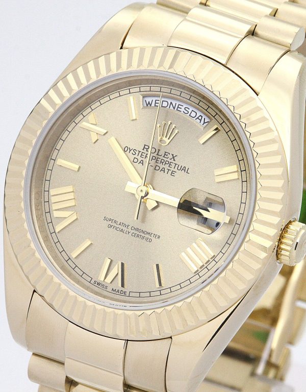 Rolex Day-Date II Replica 40mm Gold Dial 218238 Luxury Men's Watch - Image 3