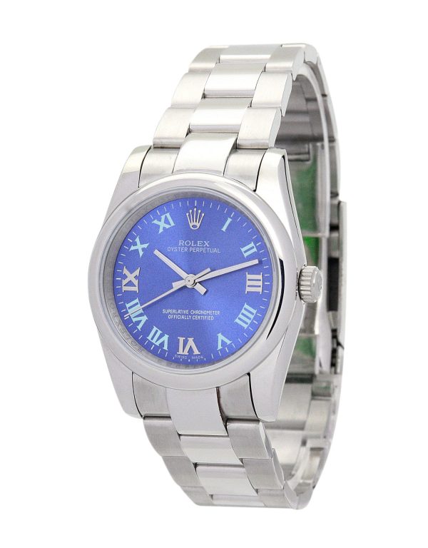 Rolex Oyster Perpetual Replica Lady 31mm Blue Dial Automatic Luxury Watch for Women - Image 2
