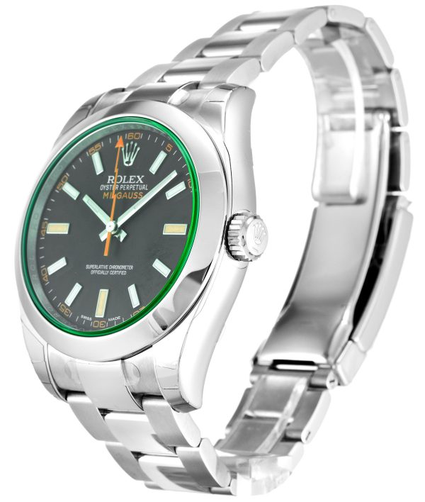 Rolex Milgauss Replica 40mm Black Dial 116400GV Luxury High Quality Timepiece - Image 2