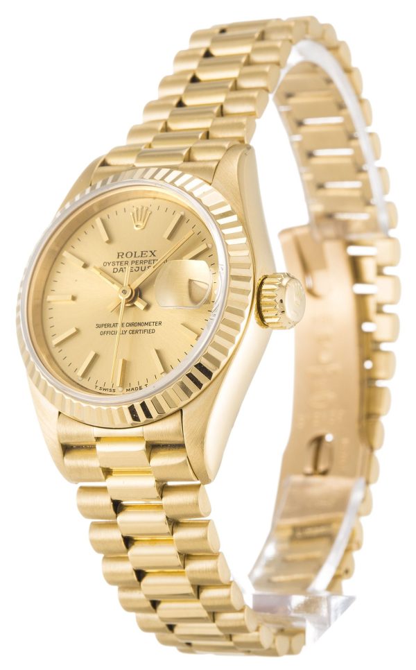Rolex Lady-Datejust Replica 26mm Champagne Dial 69178 Luxury High Quality Watch - Image 2