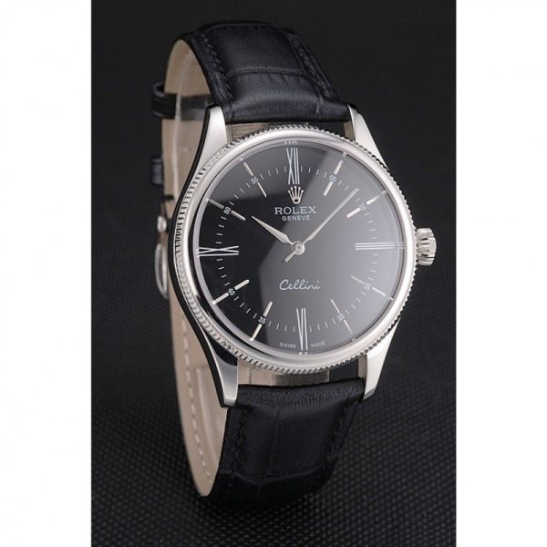 Rolex Cellini Superclone Replica 38mm Black Dial Luxury Automatic Watch for Men - Image 3