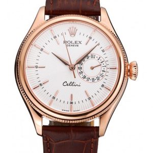 Rolex Cellini 38mm White Dial Replica Luxury Watch - High Quality Timepiece