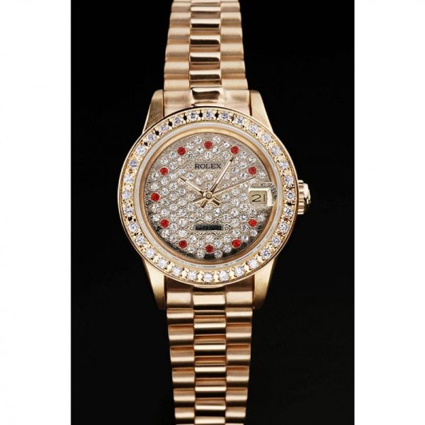 Rolex Datejust 28mm Silver Dial Replica Luxury Women's Watch - Image 2