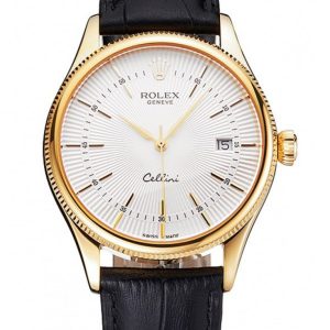 Rolex Cellini Superclone Replica 38mm White Dial Luxury Men's Watch
