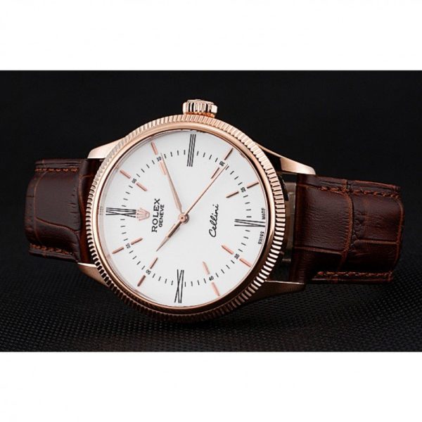 Rolex Cellini Superclone Replica White Dial 39mm Luxury Watch - High Quality Timepiece - Image 5