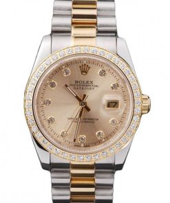 Rolex Superclone Datejust Replica 36mm Gold Dial Luxury Watch - High Quality Timepiece