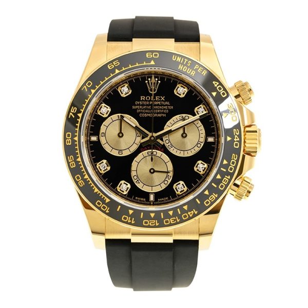 Rolex Daytona Superclone Replica 40 mm Black Dial Yellow Gold 126518LN Luxury High Quality Watch - Image 2