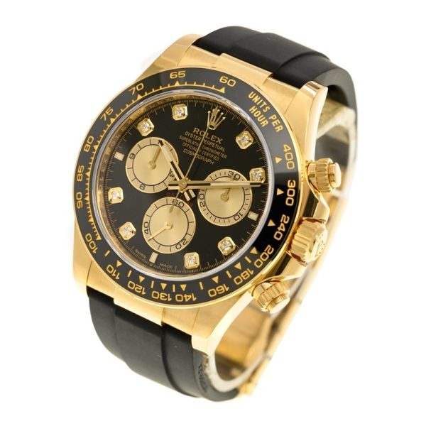 Rolex Daytona Superclone Replica 40 mm Black Dial Yellow Gold 126518LN Luxury High Quality Watch - Image 3