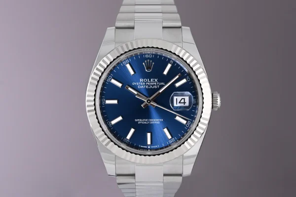 Rolex Datejust 41mm Blue Dial 126334 Oyster Replica Luxury High Quality Watch - Image 2