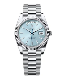 Rolex Day-Date Superclone 40 mm Ice Blue Dial Replica 228236 - Luxury High Quality Timepiece