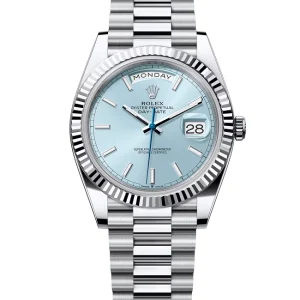 Rolex Day-Date Superclone 40 mm Ice Blue Dial Replica 228236 - Luxury High Quality Timepiece