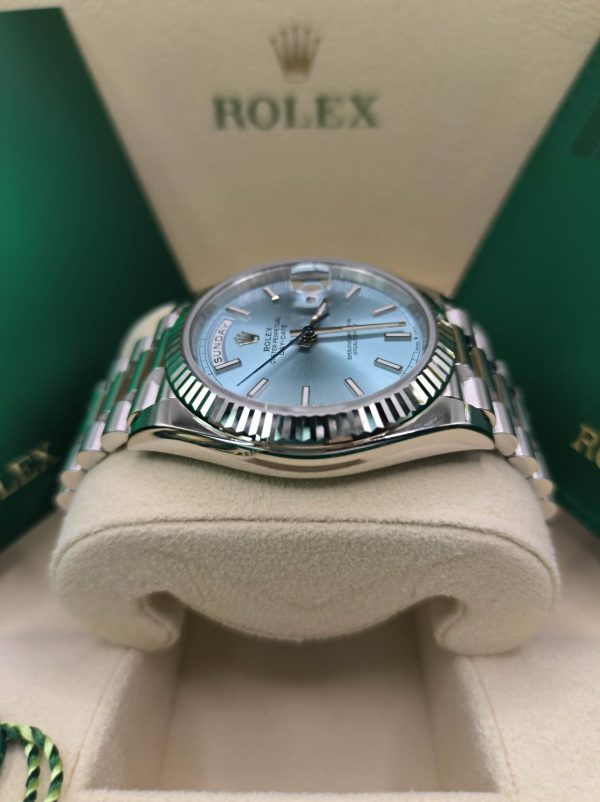 Rolex Day-Date Superclone 40 mm Ice Blue Dial Replica 228236 - Luxury High Quality Timepiece - Image 5