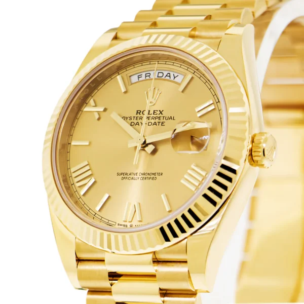 Rolex Day-Date Superclone Replica 40 mm Roman Champagne Dial 228238 Luxury High Quality Watch - Image 2