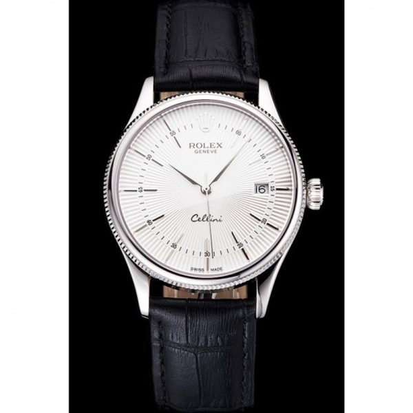 Rolex Cellini 38mm White Dial Superclone Replica Luxury Watch - High Quality Men's Timepiece - Image 2