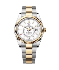 Rolex Sky-Dweller Superclone Replica 42 mm Intense White Dial 336933 Oyster Luxury Men's Watch