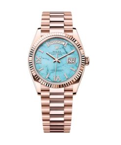 Rolex Day-Date 40 mm Turquoise Dial 128235 Replica - Luxury Men's Watch