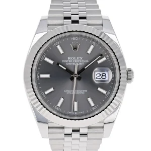 Rolex Datejust Replica 41mm Rhodium Dial 126334 Jubilee Luxury Watch High Quality