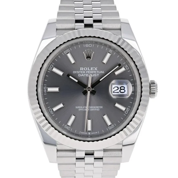 Rolex Datejust Replica 41mm Rhodium Dial 126334 Jubilee Luxury Watch High Quality