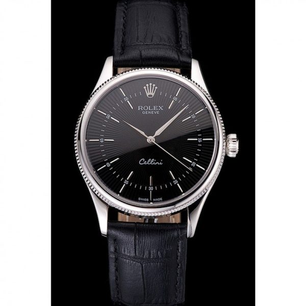 Rolex Cellini Superclone Replica 38mm Black Dial Luxury Watch for Men - Image 2