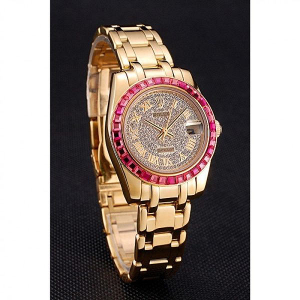Rolex Datejust 33mm Diamond Dial Replica | Luxury Women's Watch | High Quality Automatic - Image 3