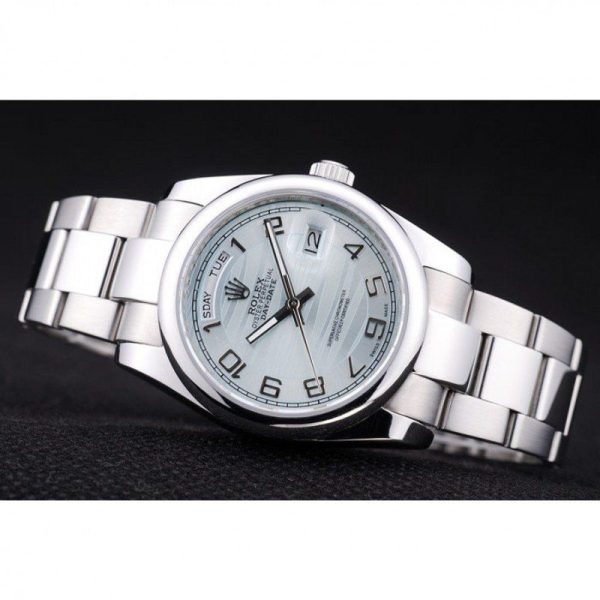 Rolex Day-Date 36mm Blue Dial Replica Luxury Watch for Men - Image 5