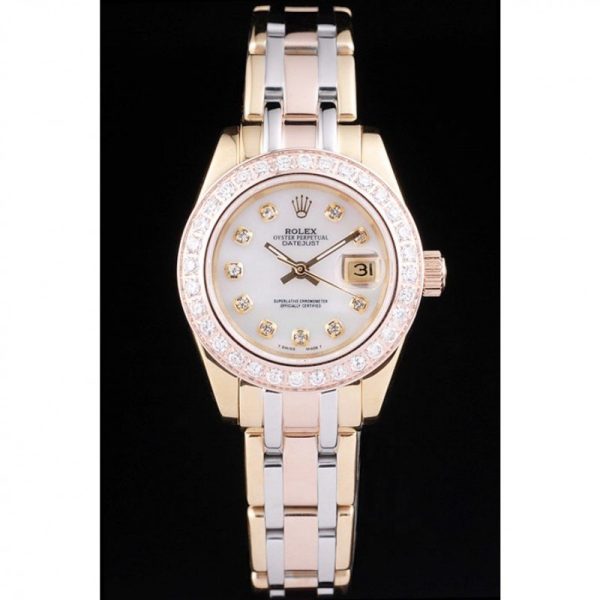 Rolex Datejust 28mm White Dial Luxury Replica RL42 High Quality Women's Watch - Image 2