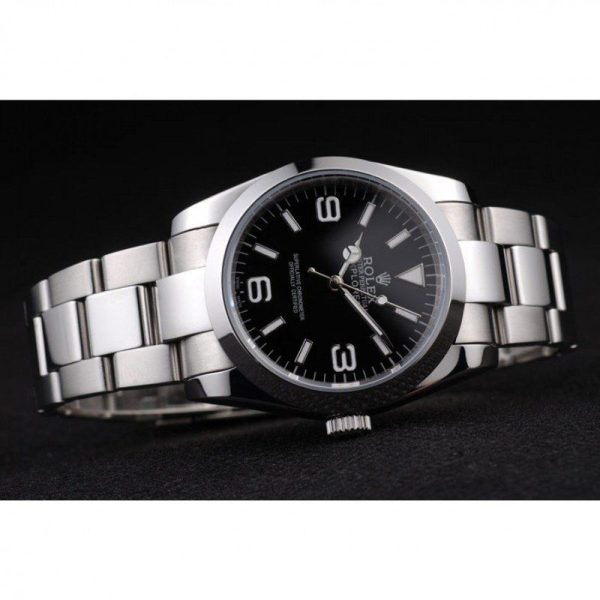Rolex Explorer Replica 36mm Black Dial Luxury Watch High Quality 98087 - Image 4