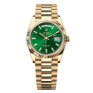 Rolex Day-Date II Replica 36mm Green Dial 128238 Luxury High-Quality Watch