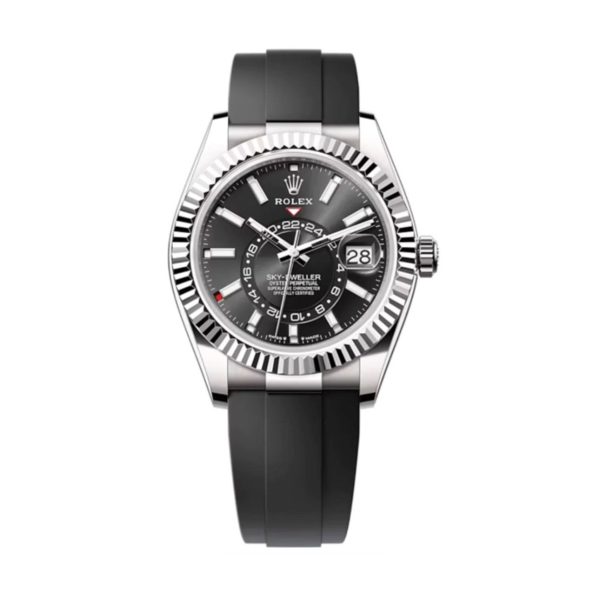 Superclone Rolex Sky-Dweller High Quality Replica 42 mm Bright Black Dial Model 336239 Luxury Timepiece