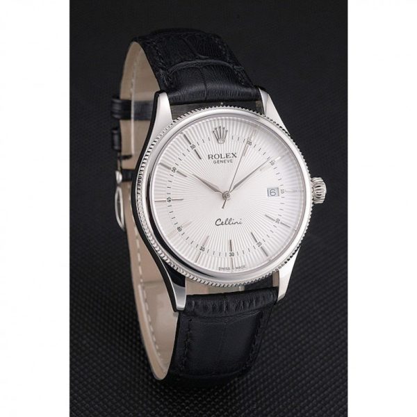 Rolex Cellini 38mm White Dial Superclone Replica Luxury Watch - High Quality Men's Timepiece - Image 3