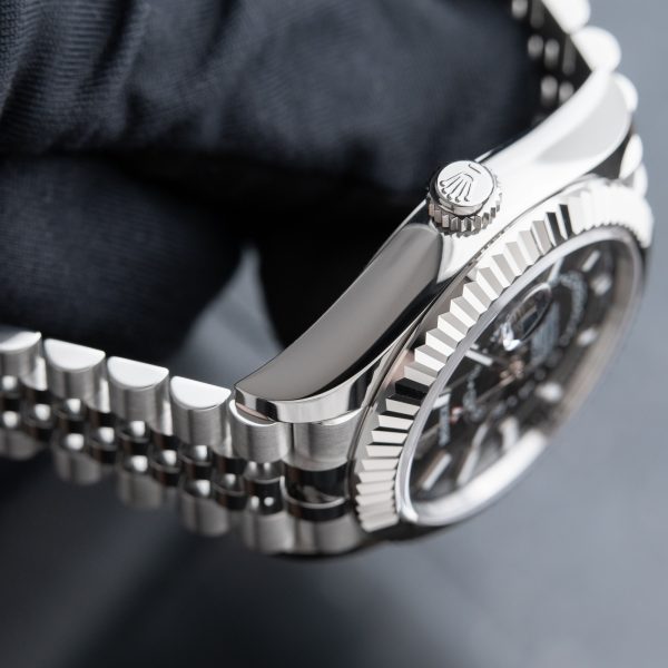 Superclone Rolex Sky-Dweller Replica 42 mm Bright Black Dial 336934 Jubilee Luxury Watch - Image 8