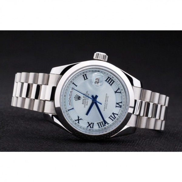 Rolex Day-Date 40mm White Dial High-Quality Replica Luxury Watch RL197 - Image 6