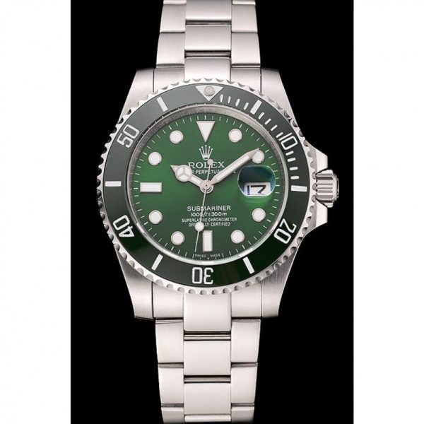 Rolex Submariner Replica 41mm Green Dial Luxury Automatic Men's Watch High Quality Waterproof 1454069 - Image 2
