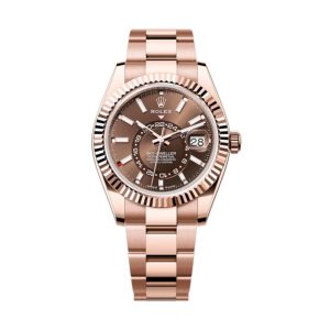 Rolex Superclone Sky-Dweller Luxury Replica 42 mm Chocolate Dial 336935 High Quality