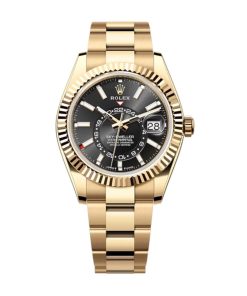 Rolex Sky-Dweller Superclone Replica Bright Black Dial 42 mm Luxury Watch - High Quality Timepiece