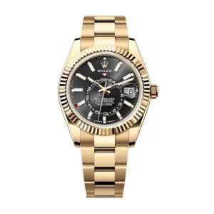 Rolex Sky-Dweller Superclone Replica Bright Black Dial 42 mm Luxury Watch - High Quality Timepiece