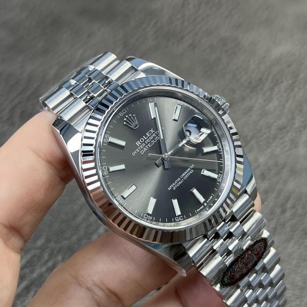 Rolex Datejust Replica 41mm Rhodium Dial 126334 Jubilee Luxury Watch High Quality - Image 6