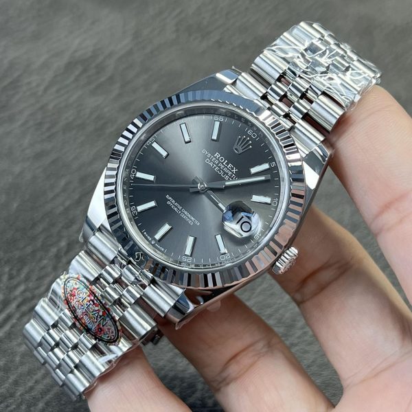 Rolex Datejust Replica 41mm Rhodium Dial 126334 Jubilee Luxury Watch High Quality - Image 2
