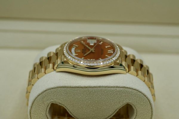 Superclone Rolex Day-Date 36 mm Carnelian Dial 128348RBR Replica - Luxury Men's Watch - Image 3