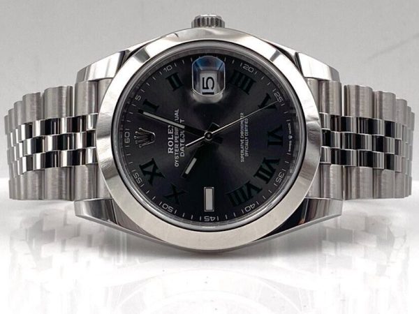 Superclone Rolex Datejust 41mm Rhodium Dial 126300 ??Wimbledon?? Jubilee Replica Luxury Watch for Men - Image 3