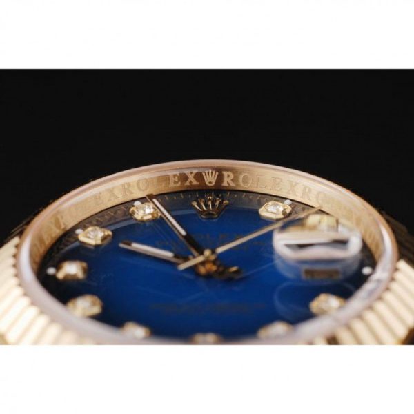 Rolex Datejust Superclone Replica 36mm Blue Dial Luxury Men's Watch - Image 9