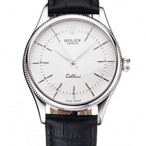 Superclone Rolex Cellini Replica 38mm White Dial Luxury Automatic Men's Watch