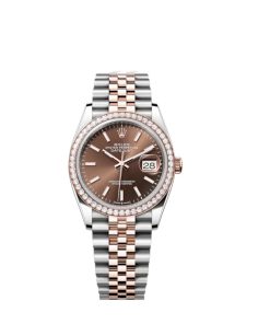 Rolex Datejust 36 mm Replica Chocolate Dial 126281RBR - Luxury Automatic Men's Watch